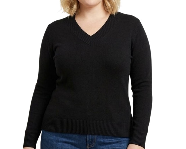 Blusa Armando Adulto Extra Grande Feminina Lã/Acrílico Decote V