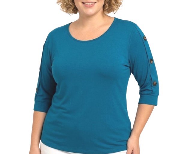 Blusa Vestbem Adulto Extra Grande Feminina Manga 3/4 Viscolycra