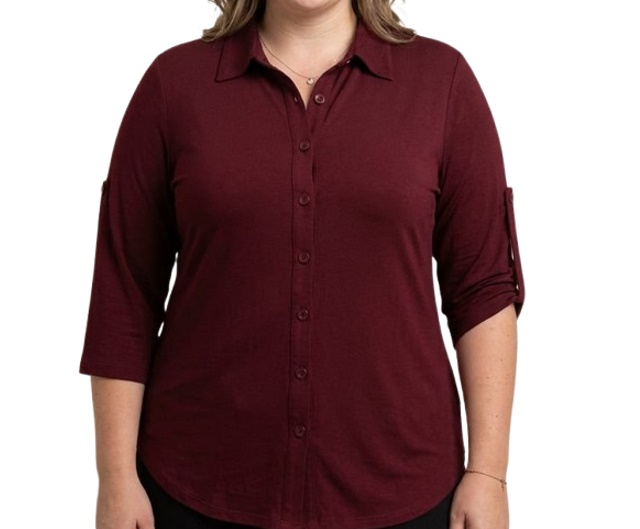 Camisete Kaprice Adulto Extra Grande Feminino Manga 3/4 Viscolycra