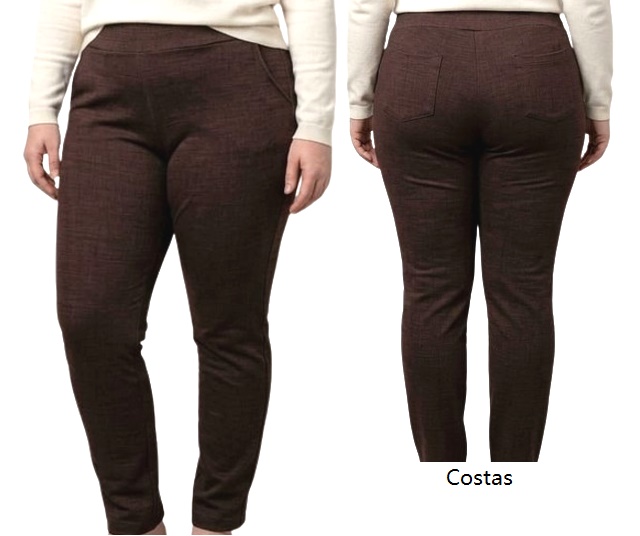 Calça Exportline Adulto Extra Grande Feminina Jacquard 4bolsos