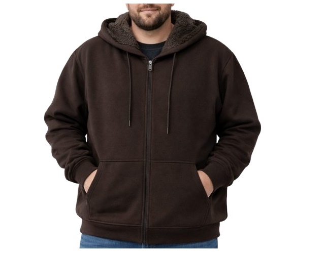 Jaqueta Kopico Adulto Extra Grande Masculina Poliéster Flanelada Capuz