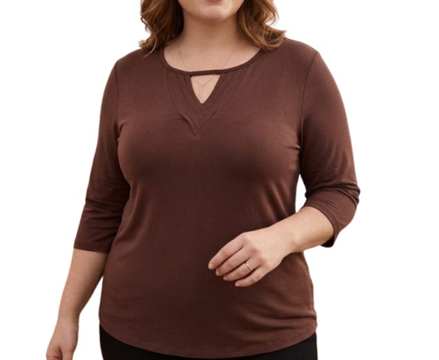 Blusa Vestbem Adulto Extra Grande Feminina Manga 3/4 Viscolycra