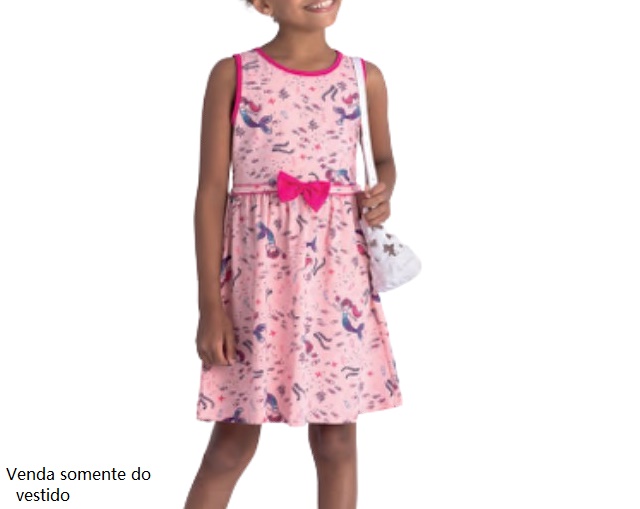 Vestido Duduka Infantil Regata Cotton Estampado