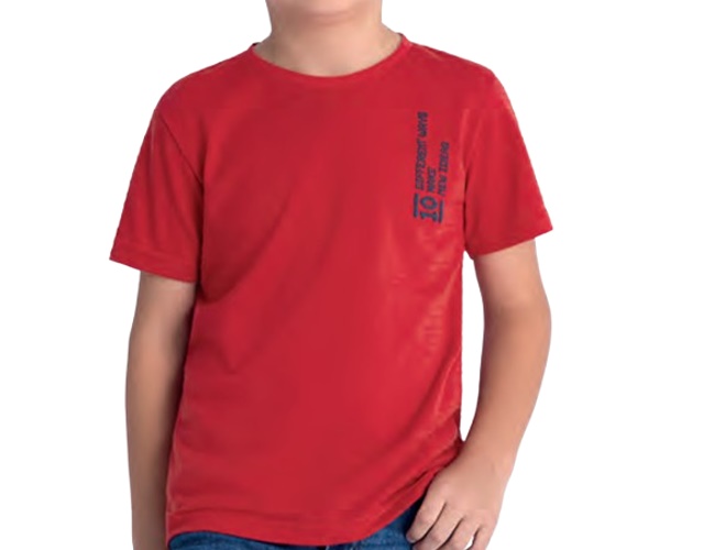 Camiseta Ddk Infantil Masculina Manga Curta Malha Piquet