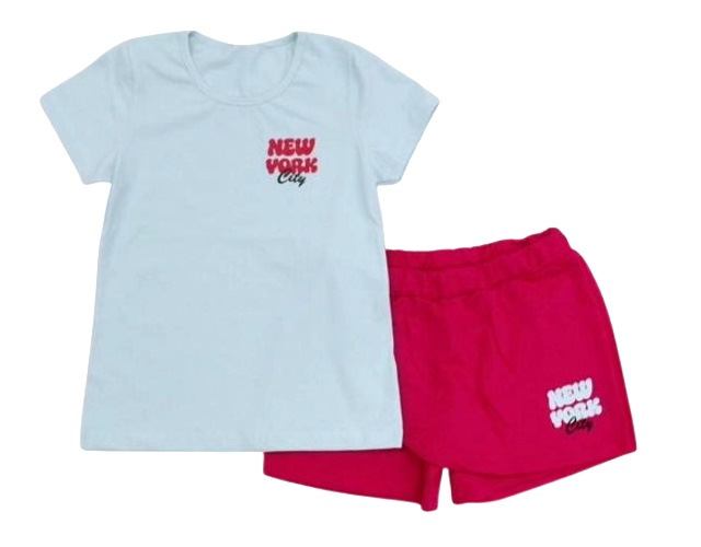 Conjunto Gatutty Juvenil Feminino Manga Curta Cotton Short-saia