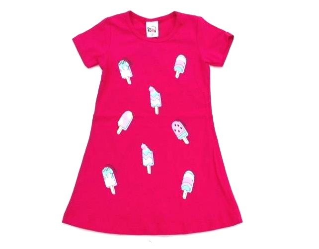 Vestido Gatutty Primeiros Passos Manga Curta Cotton