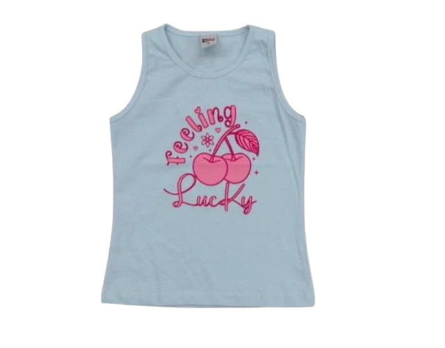 Blusa Gatutty Infantil Feminina Regata Cotton