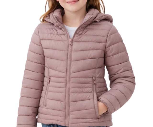 Jaqueta Kopico Juvenil Feminina Nylon Matelassê Capuz