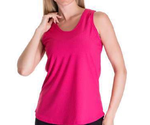 Blusa Sangos Adulto Feminina Regata Poliéster Trabalhada