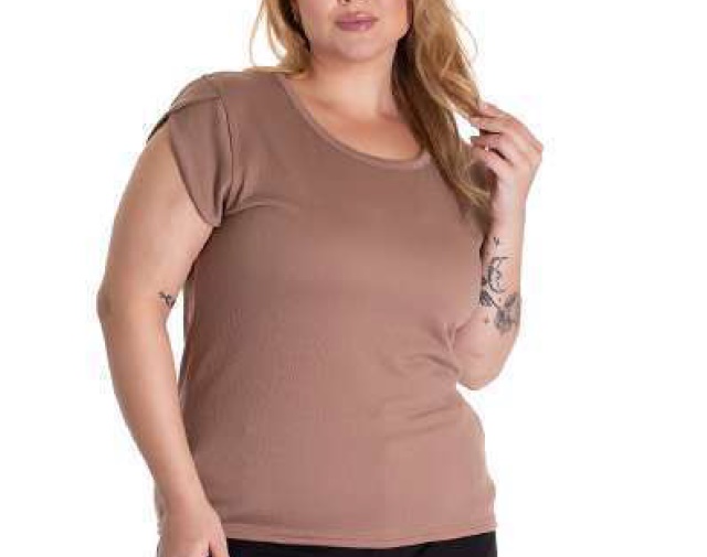 Blusa Sangosplus Adulto Extra Grande Feminina Manga Curta Ana Ruga