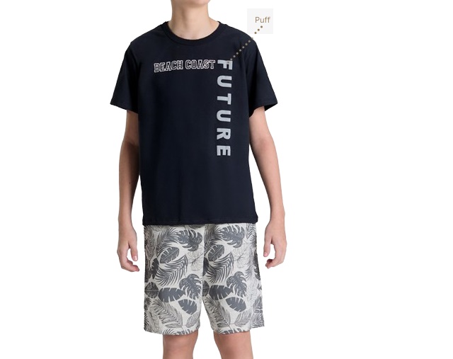 Conjunto Sportsul Juvenil Masculino Manga Curta Malha