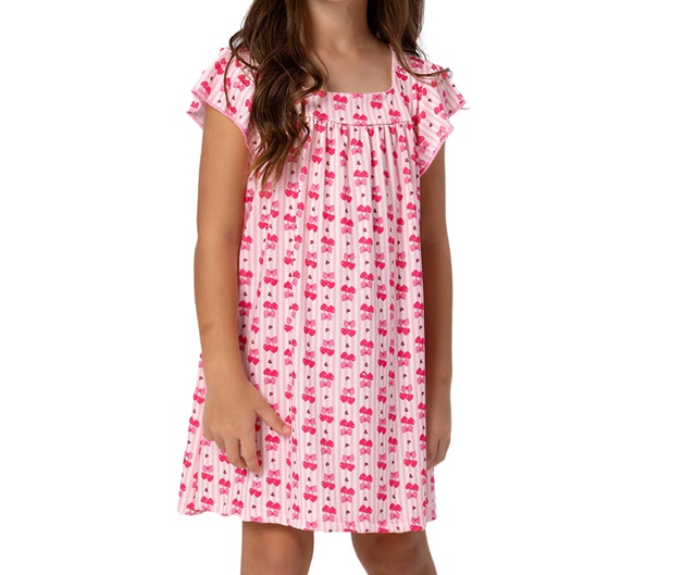 Vestido Trin Infantil Manga Japonesa Sublimado Decote Quadrado