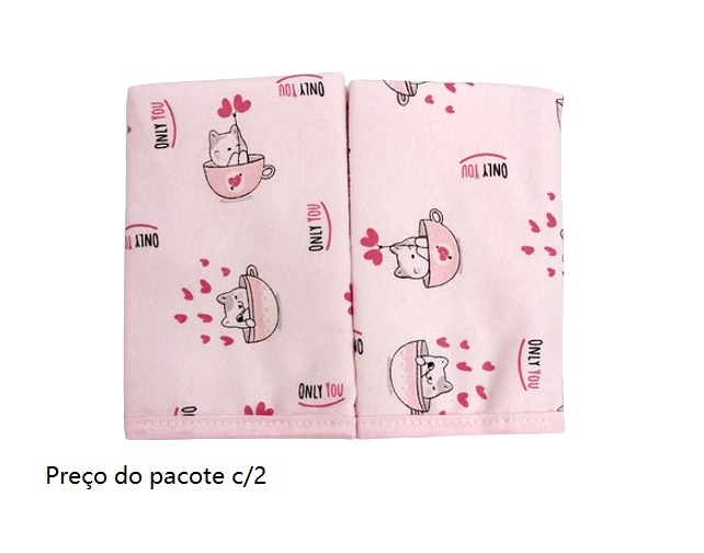 Toalha-boca Minasrey Bebe Algodão Dupla Face 30x25 C/2