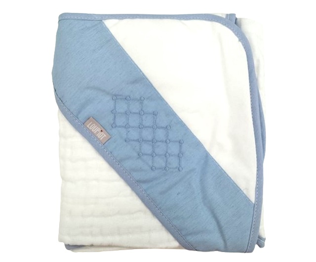 Toalha-fralda Minasrey Bebe Masculina Bordado 3camadas Cap