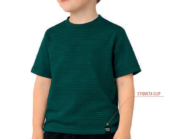 Camiseta Desayner Infantil Masculina Manga Curta Malha Listrada