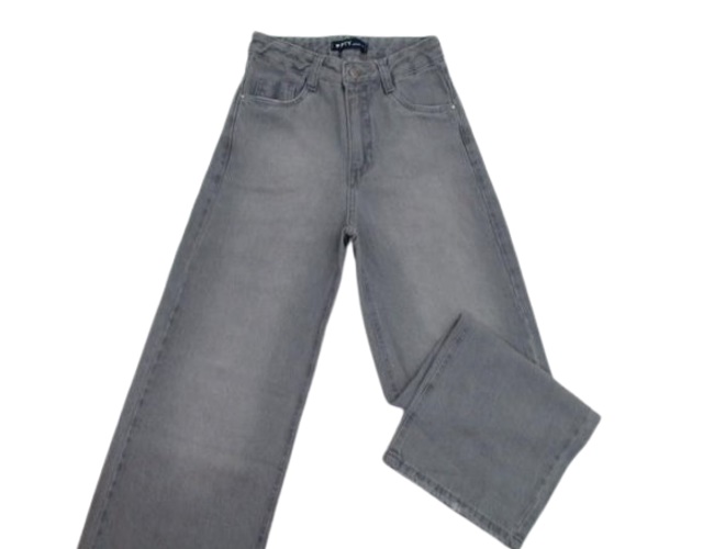 Calça Pty Juvenil Feminina Jeans Wide Leg