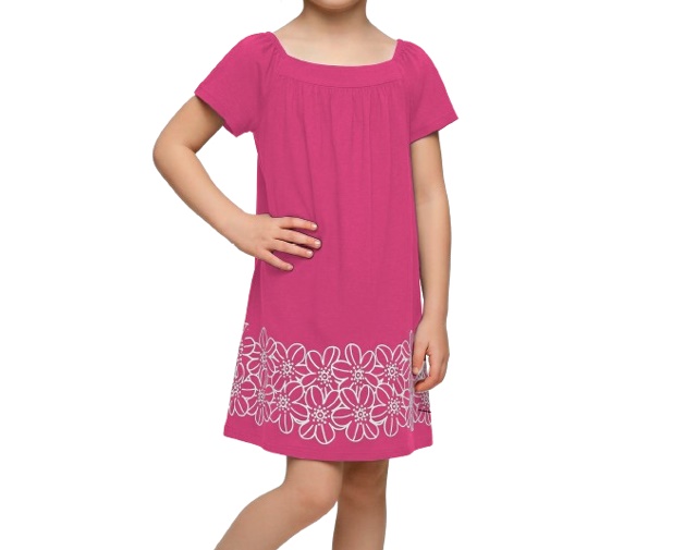 Vestido Ninafashion Infantil Manga Curta Malha