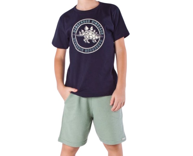 Conjunto Nk Infantil Masculino Manga Curta Malha
