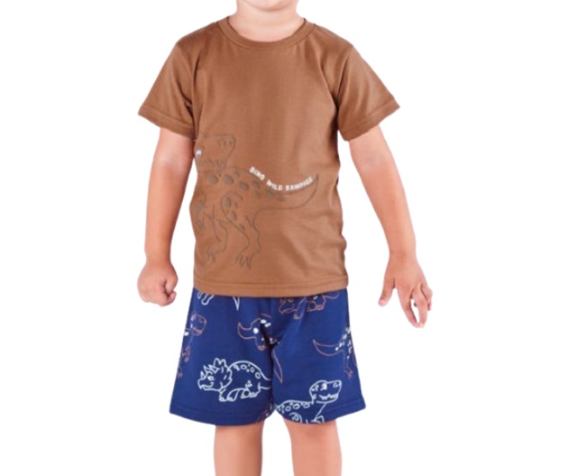 Conjunto Nk Primeiros Passos Masculino Manga Curta Malha