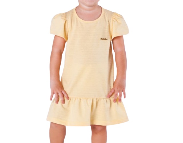Vestido Minhaflor Primeiros Passos Manga Japonesa Malha Trabalhad