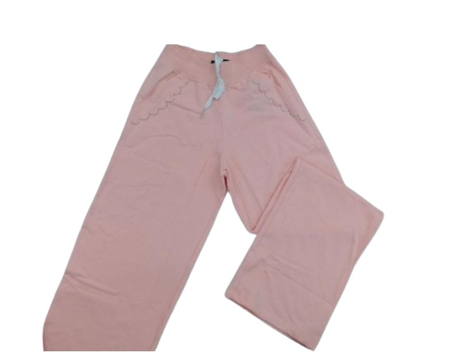 Calça Maro Infantil Feminina Moletom Wide Leg 2bolsos