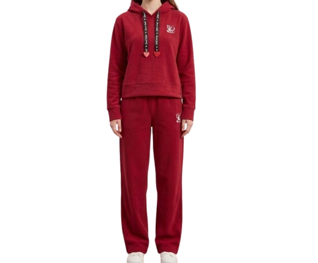 Conjunto Sweetchild Juvenil Feminino Moletom Capuz Wide Leg