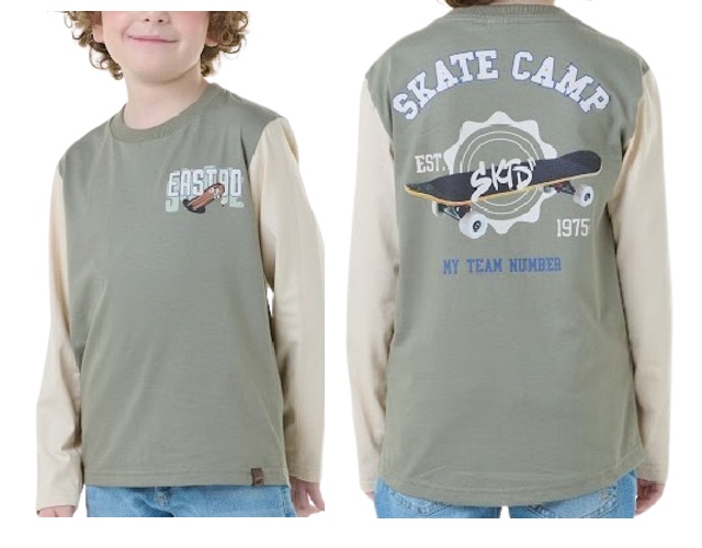 Camiseta Maro Infantil Masculina Manga Longa Malha