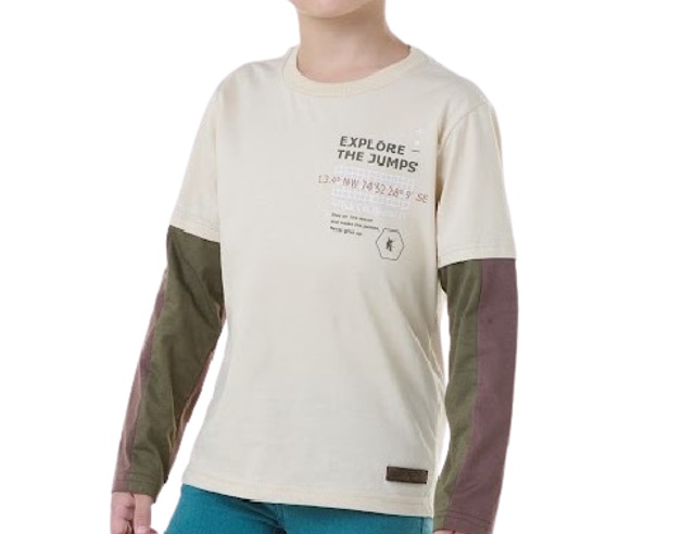 Camiseta Maro Infantil Masculina Manga Longa Malha Sobreposta
