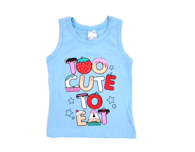 Blusa Shumakids Primeiros Passos Feminina Regata Cotton