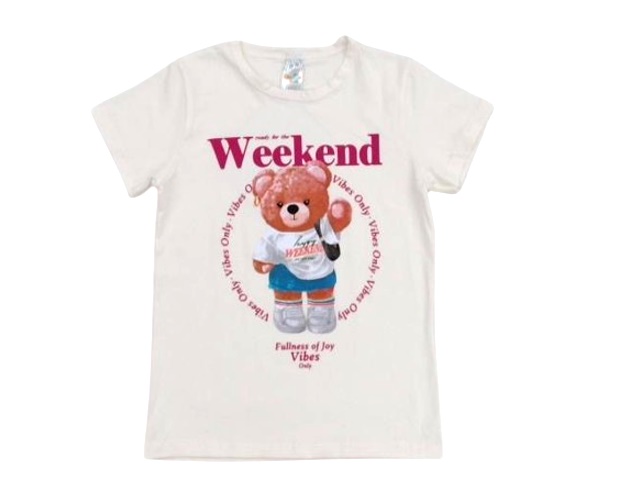 Blusa Shumakids Juvenil Feminina Manga Curta Cotton
