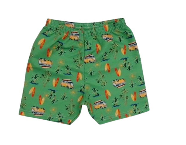 Bermuda Shumakids Infantil Masculina Tactel Estampada