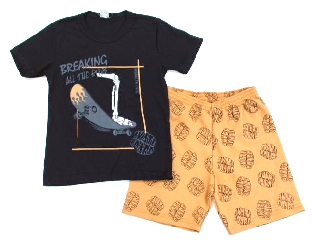 Conjunto Shumakids Infantil Masculino Manga Curta Malha