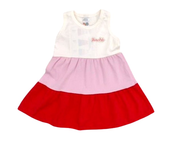 Vestido Shumakids Primeiros Passos Regata Cotton