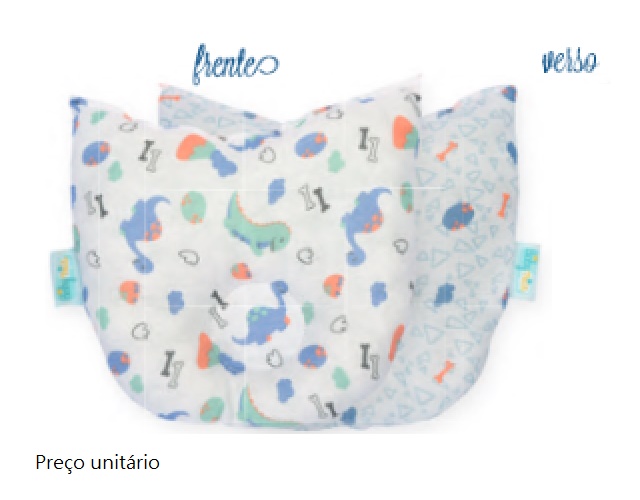Travesseiro Minasrey Bebe Masculino Algodão Anatômico