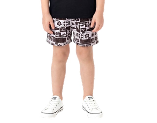 Bermuda Wilbertex Infantil Masculina Tactel Estampada