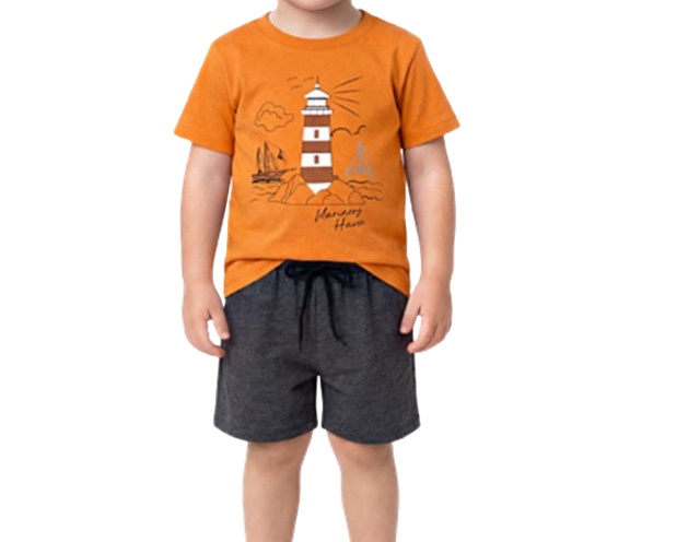 Conjunto Wilbertex Primeiros Passos Masculino Manga Curta Malha