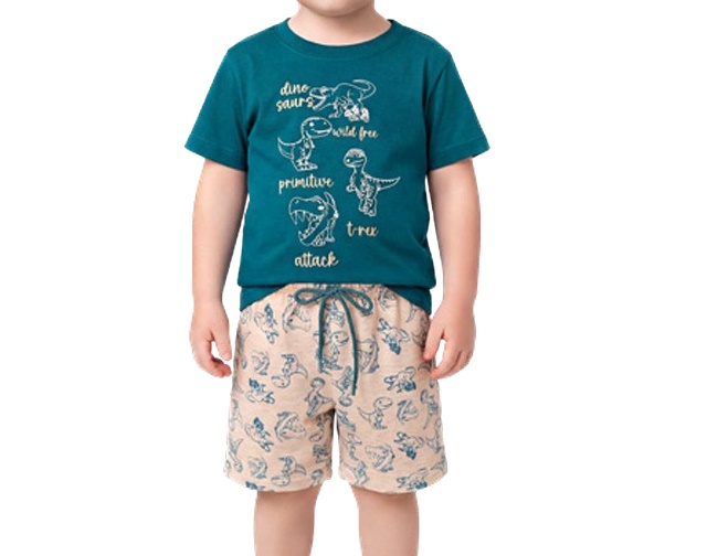 Conjunto Wilbertex Primeiros Passos Masculino Manga Curta Malha