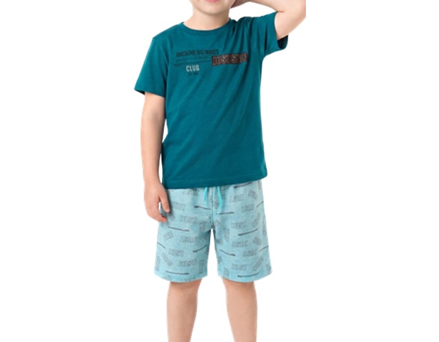 Conjunto Wilbertex Infantil Masculino Manga Curta Malha