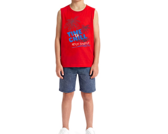Conjunto Wkids Juvenil Masculino Regata Machão Malha