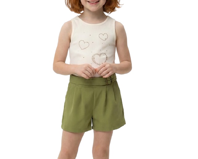 Conjunto Dila Infantil Feminino Regata Cotton Short