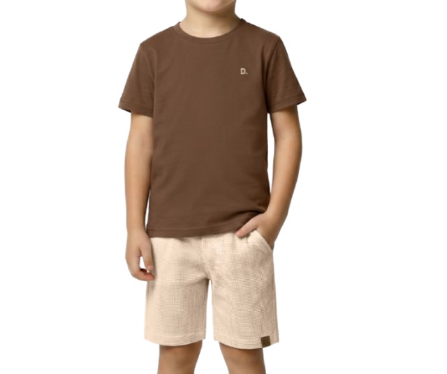 Conjunto Dila Infantil Masculino Manga Curta Malha