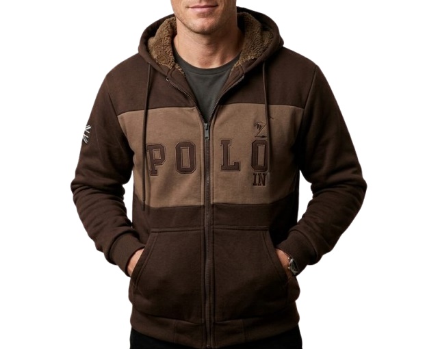 Jaqueta Kopico Adulto Masculina Poliéster Peluciada Capuz