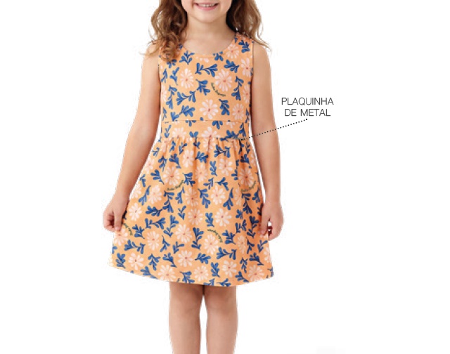 Vestido Bichobagunça Infantil Regata Malha Anarruga Sublim