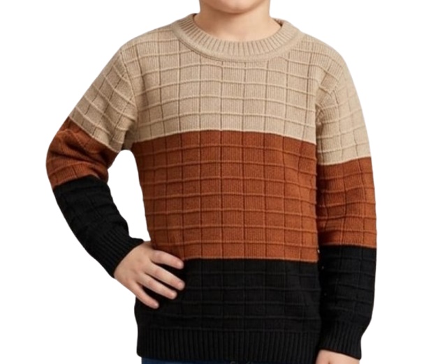 Blusa Zidara Infantil Masculina Lã/Acrílico Trabalhada