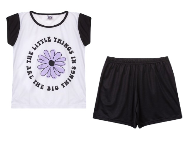 Pijama Jucatel Adulto Feminino Manga Curta Malha Pv Short