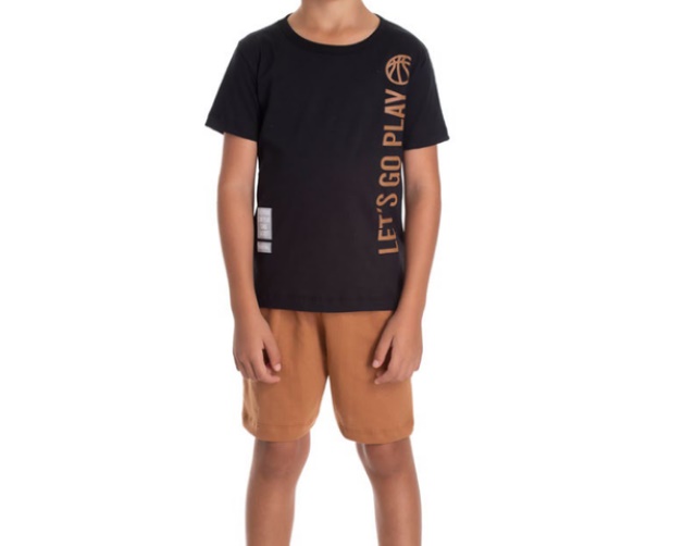 Conjunto Jidi Infantil Masculino Manga Curta Malha