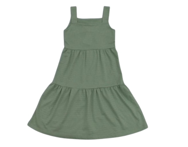 Vestido Rose Infantil Regata Malha Trabalhada Poá