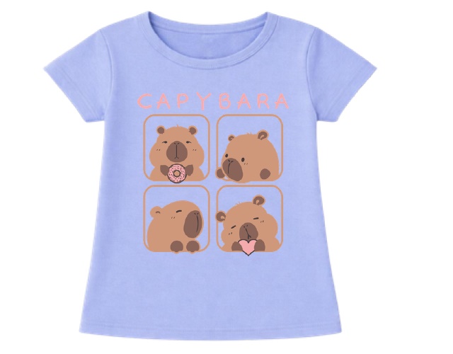 Blusa Kalele Primeiros Passos Feminina Manga Curta Cotton