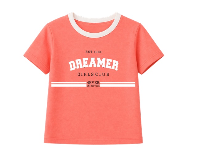 Blusa Kalele Infantil Feminina Manga Curta Malha