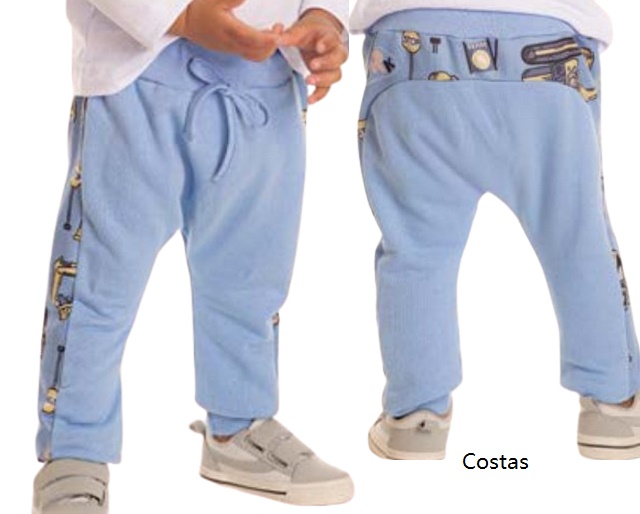 Calça Pimentinha Bebe Masculina Moletom Saruel